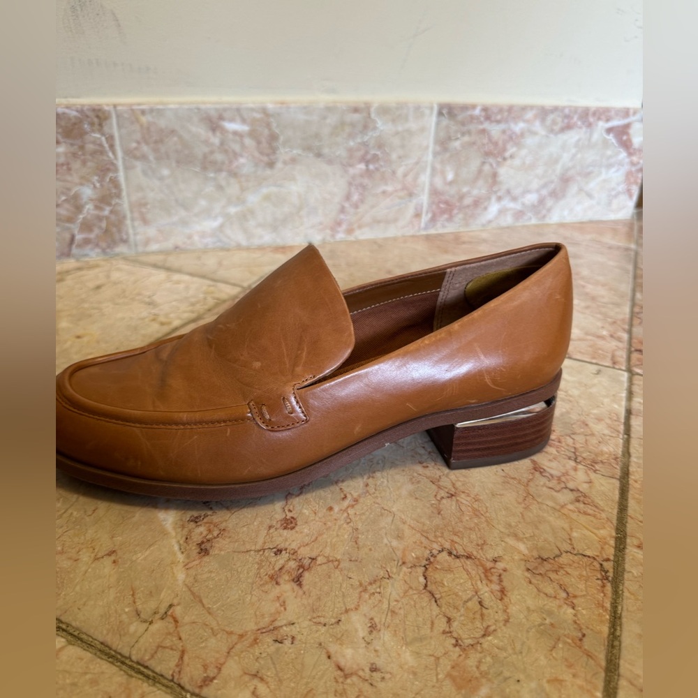 Franco Sarto beautiful caramel brown Newbocca Loafer. - Picture 11 of 16